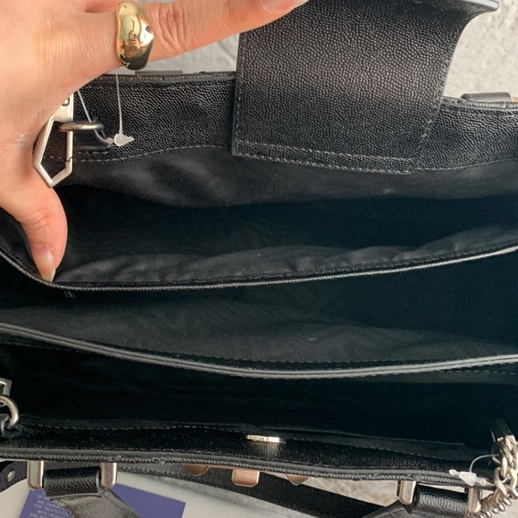 REBECCA MINKOFF | Je T’aime Work Bag Tote - Black Leather - Picture 14 of 17
